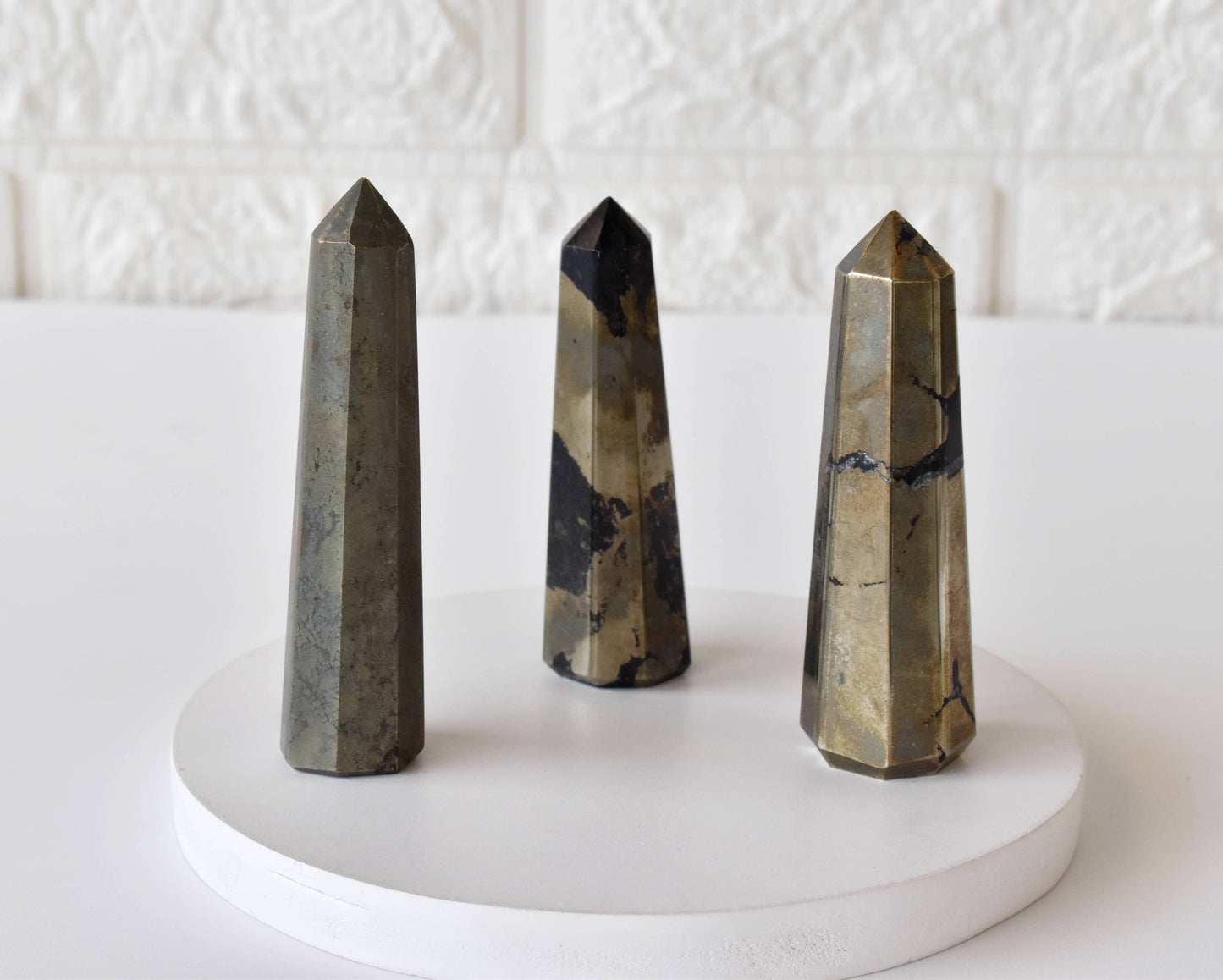 Pyrite Tower Point (Creativity and Strength) Abundance