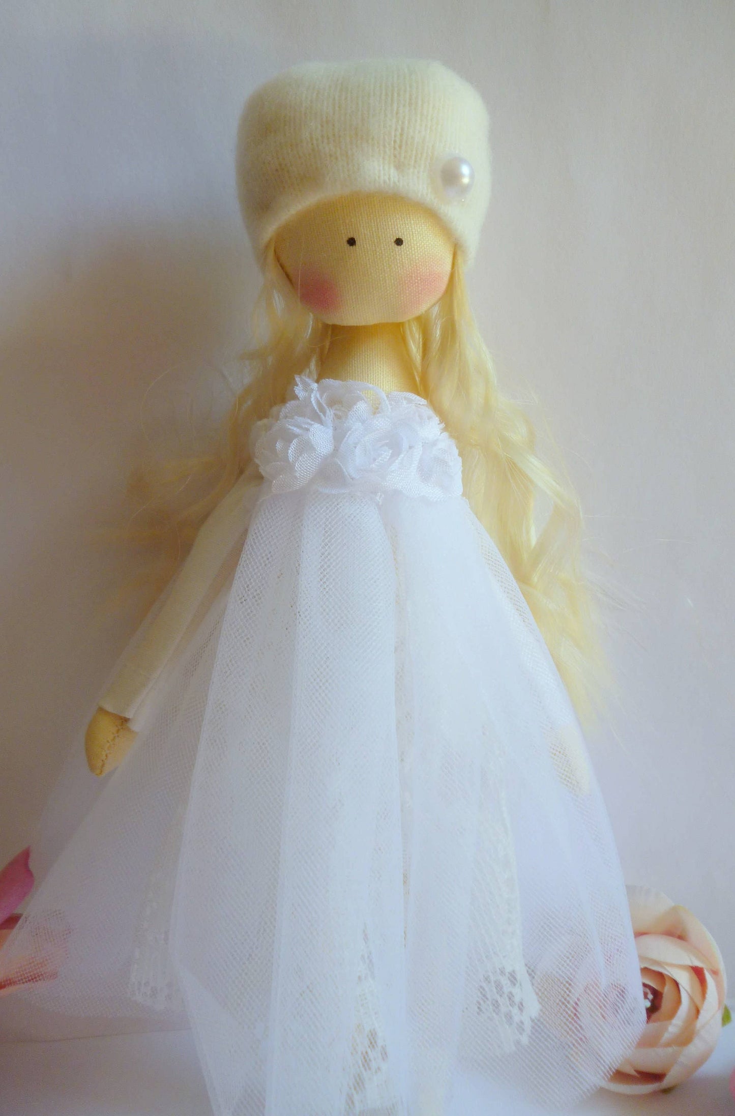 Soft Fabric Tilda Ballerina Rag Doll, Nursery Decor