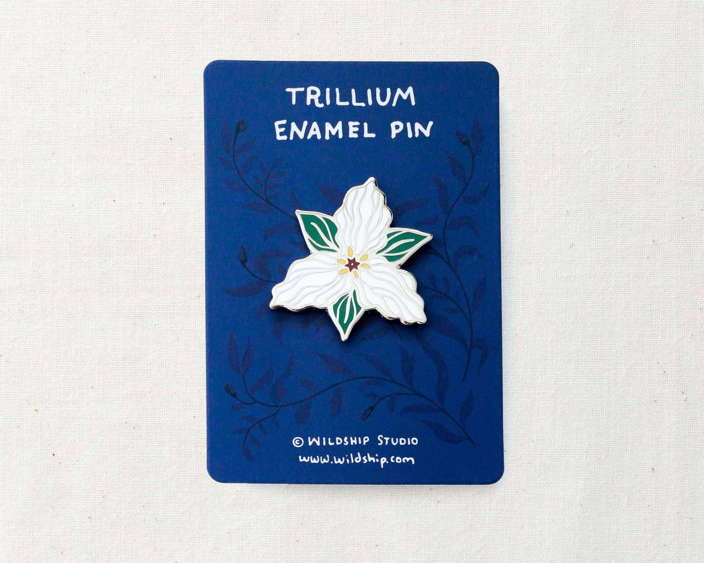 Trillium Enamel Pin
