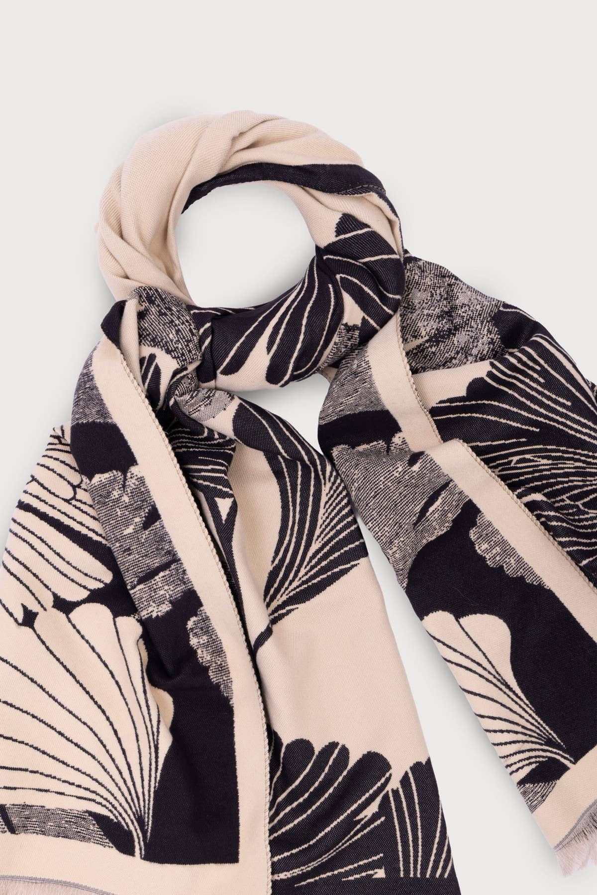 Ginkgo Botanical Reversible Scarf