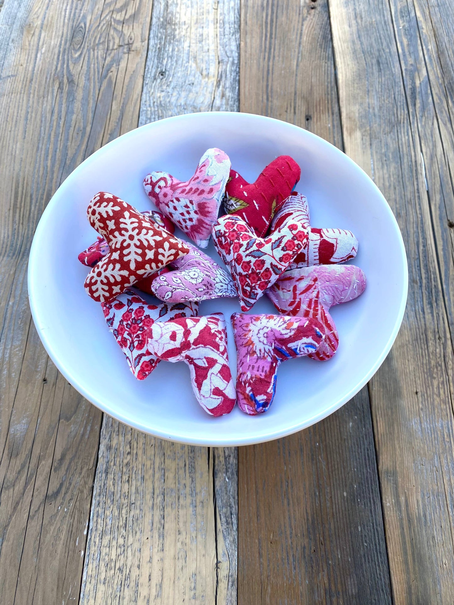 Pink & Red Mini Lavender Heart Sachets