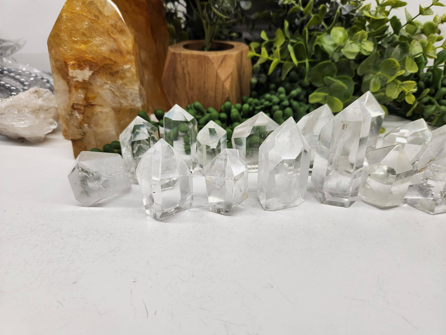 Clear Quartz Crystal Polished Points Lot AAA 0.5Kg