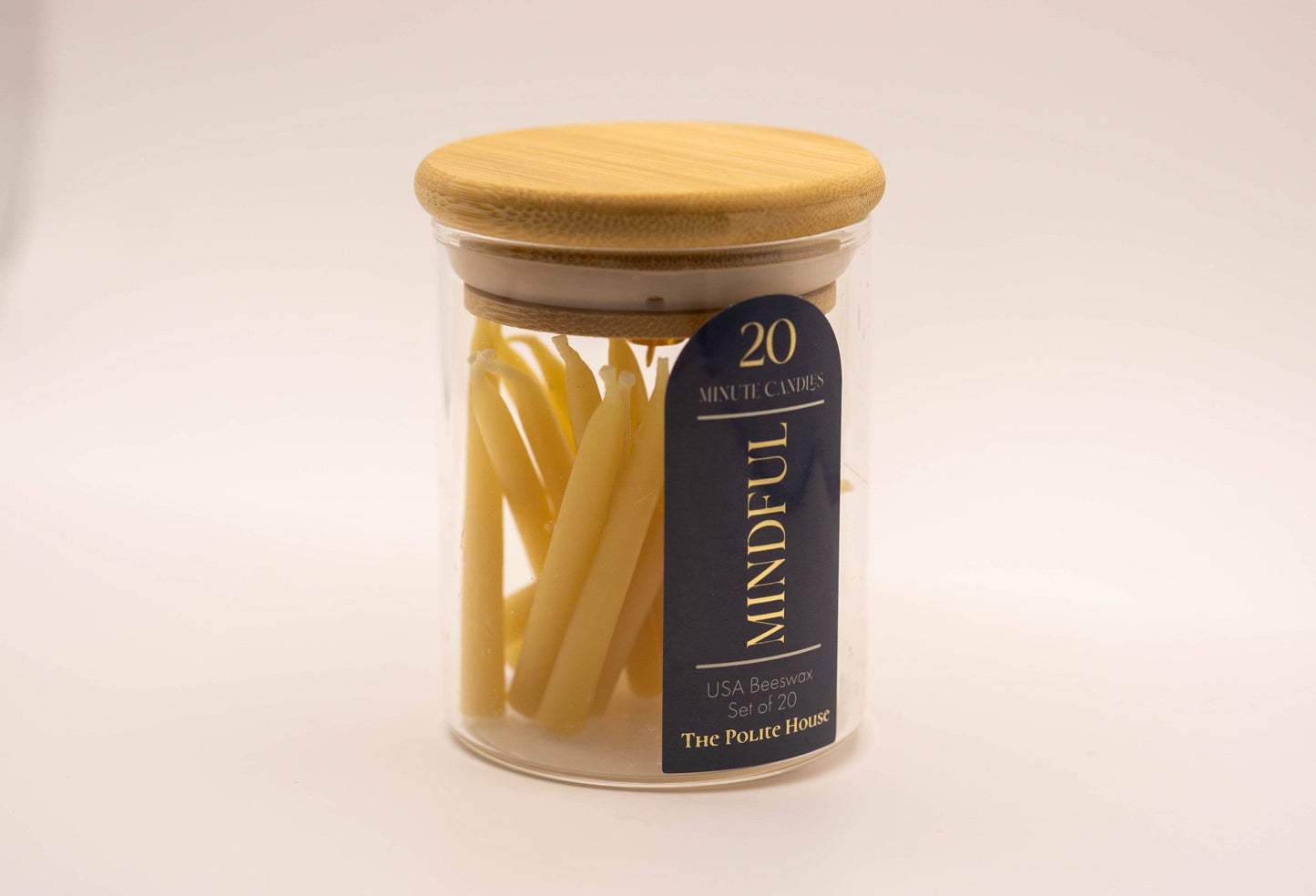 20 Minute Mindful Meditation Beeswax Candle Set