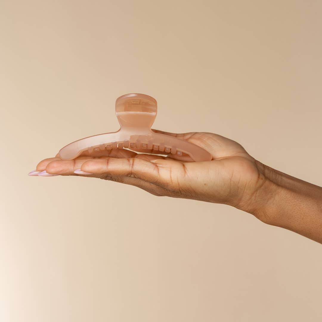 Soft Pink Recycled Plastic Large Arched Clip