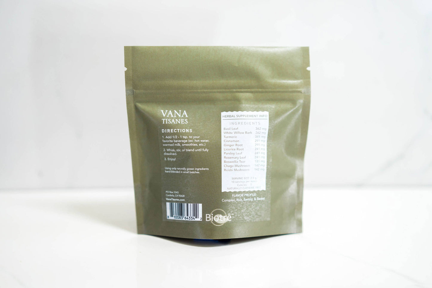 Inflame | Fine Plant & Mushroom Powder from Vana Tisanes