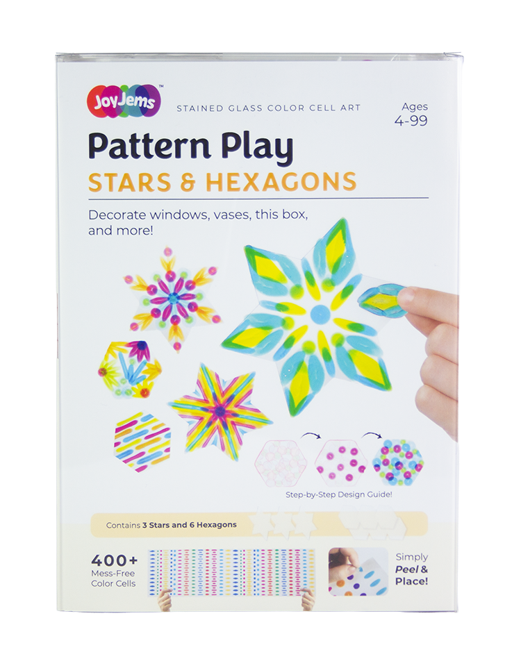Stars & Hexagons- Joy Jems Stained Glass Art