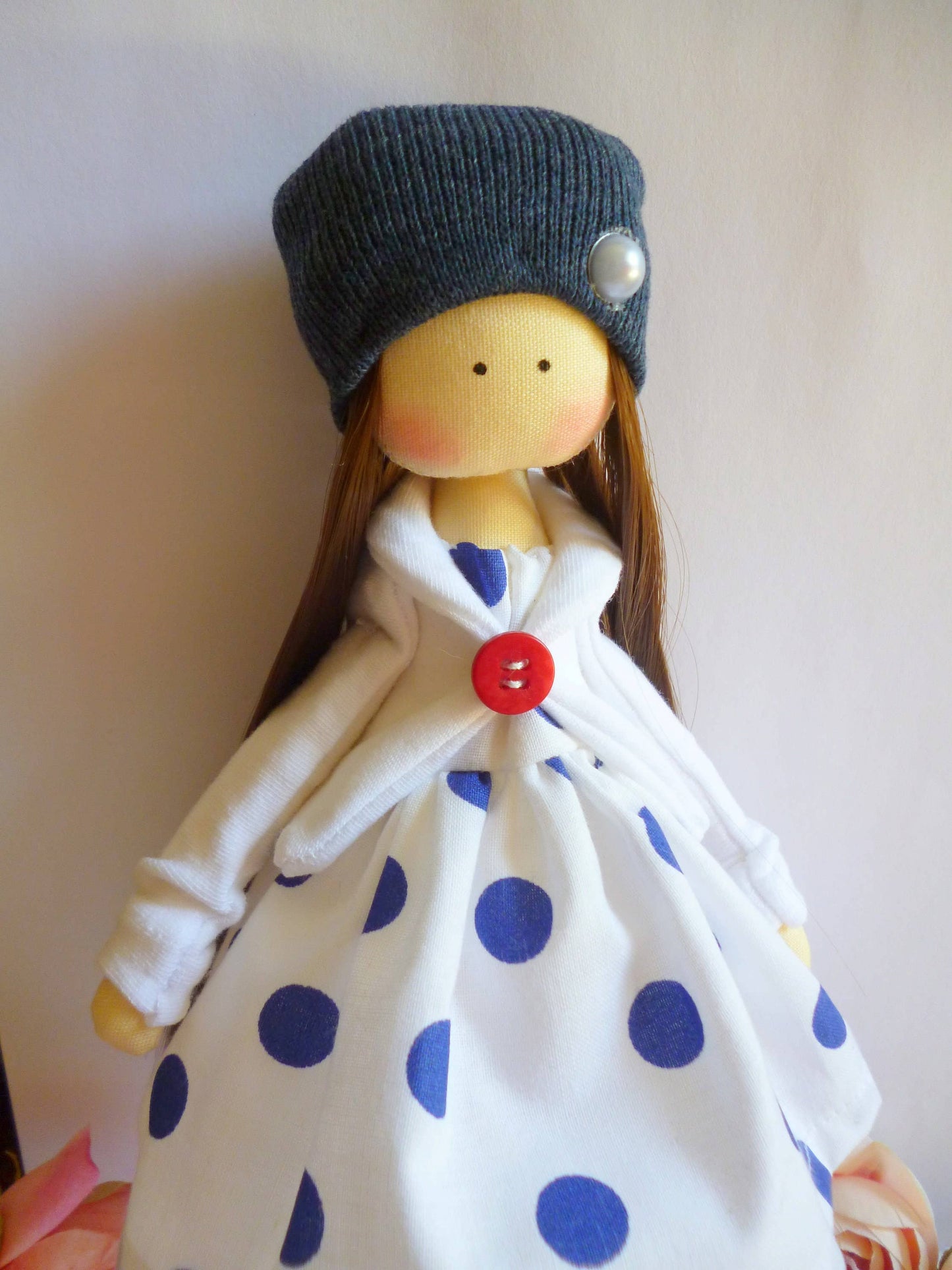 Handmade Keepsake Doll with Stitched Clothing – Heirloom Gift from Ukraine cloth doll, Fabric Doll, Textile doll, art doll