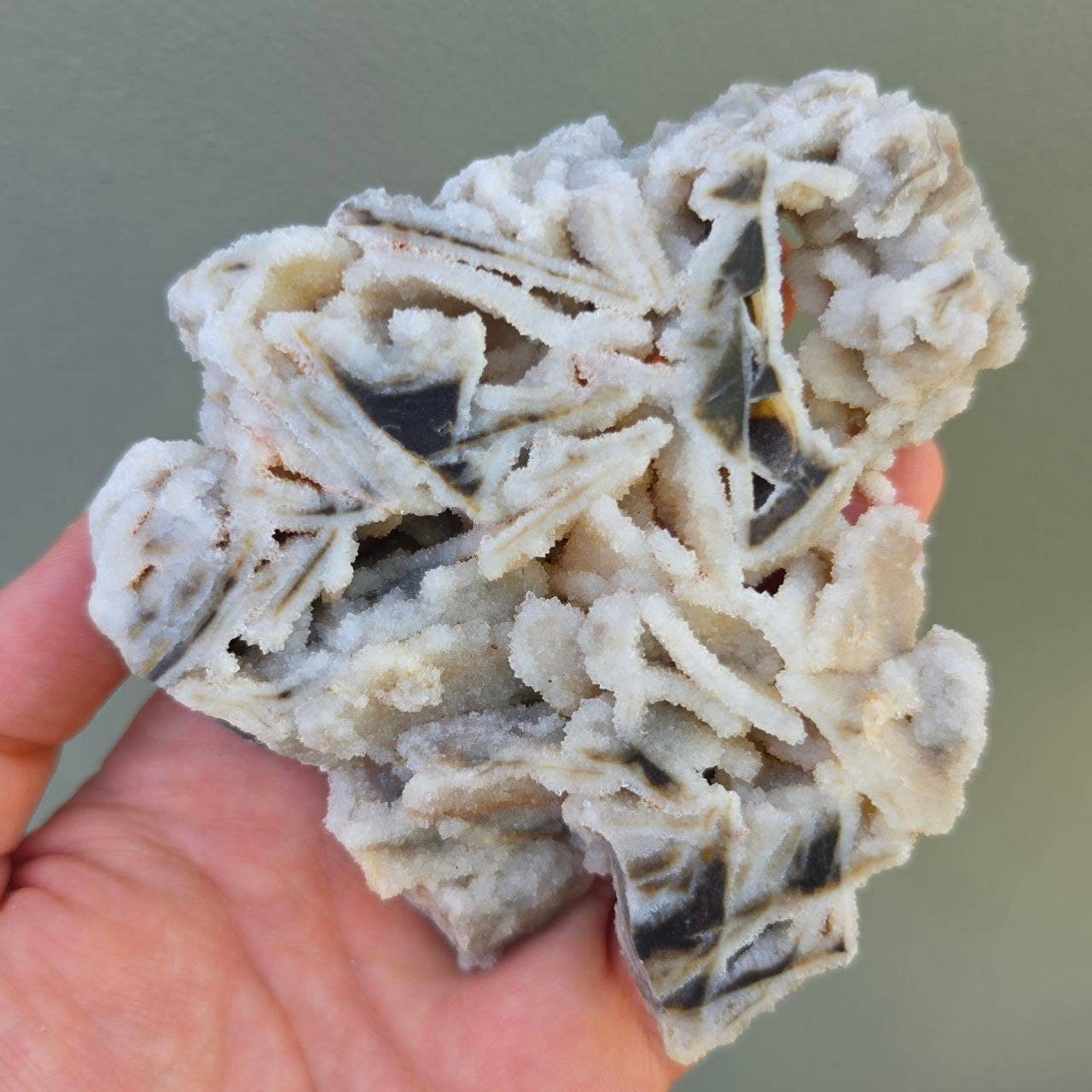Druzy Chalcedony Slab Comes with stand