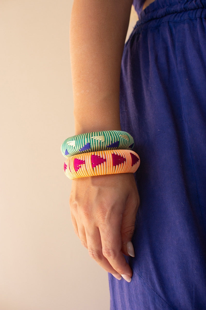 Set of 2 Threaded Bangles