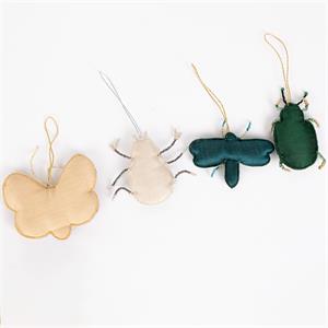 Beaded Insect Ornaments (4 Designs)