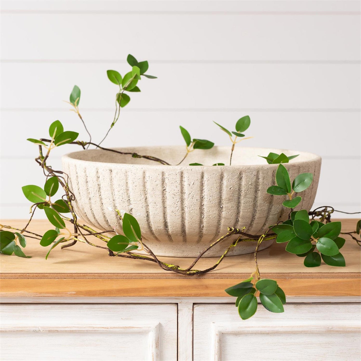 Ridged Stoneware Bowl