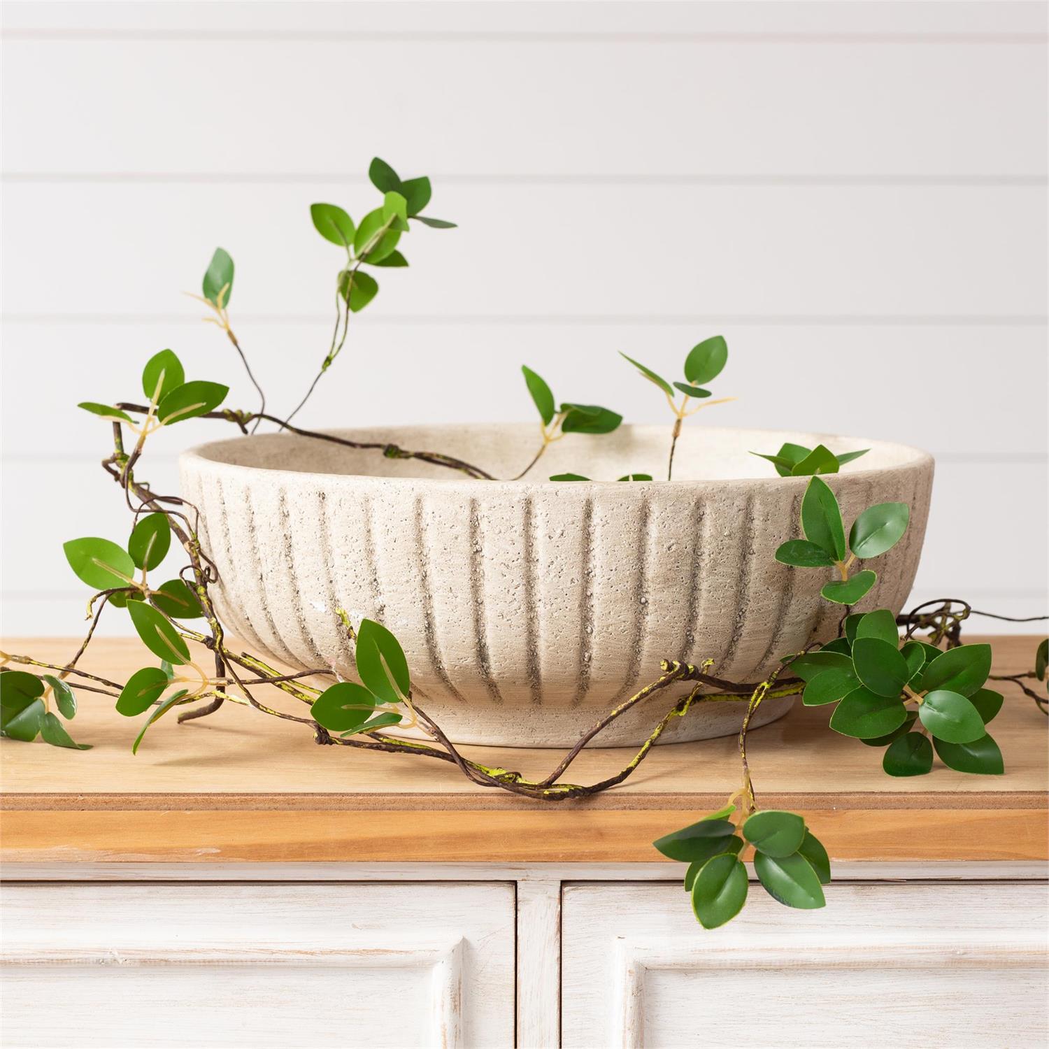 Ridged Stoneware Bowl