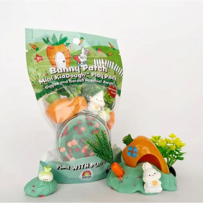 Earth Grown KidDough Bunny Patch Mini Play Pack