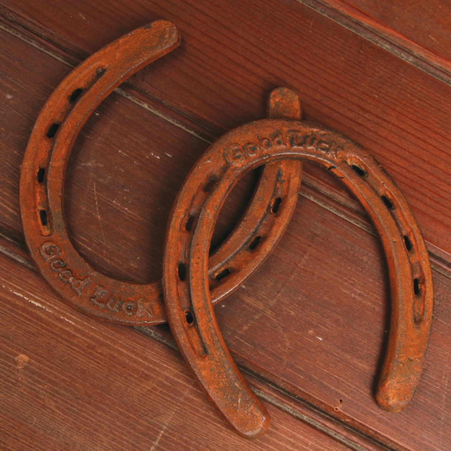 HomArt Good Luck Horse Shoe Cast Iron - Decorative Lucky Charm Decor