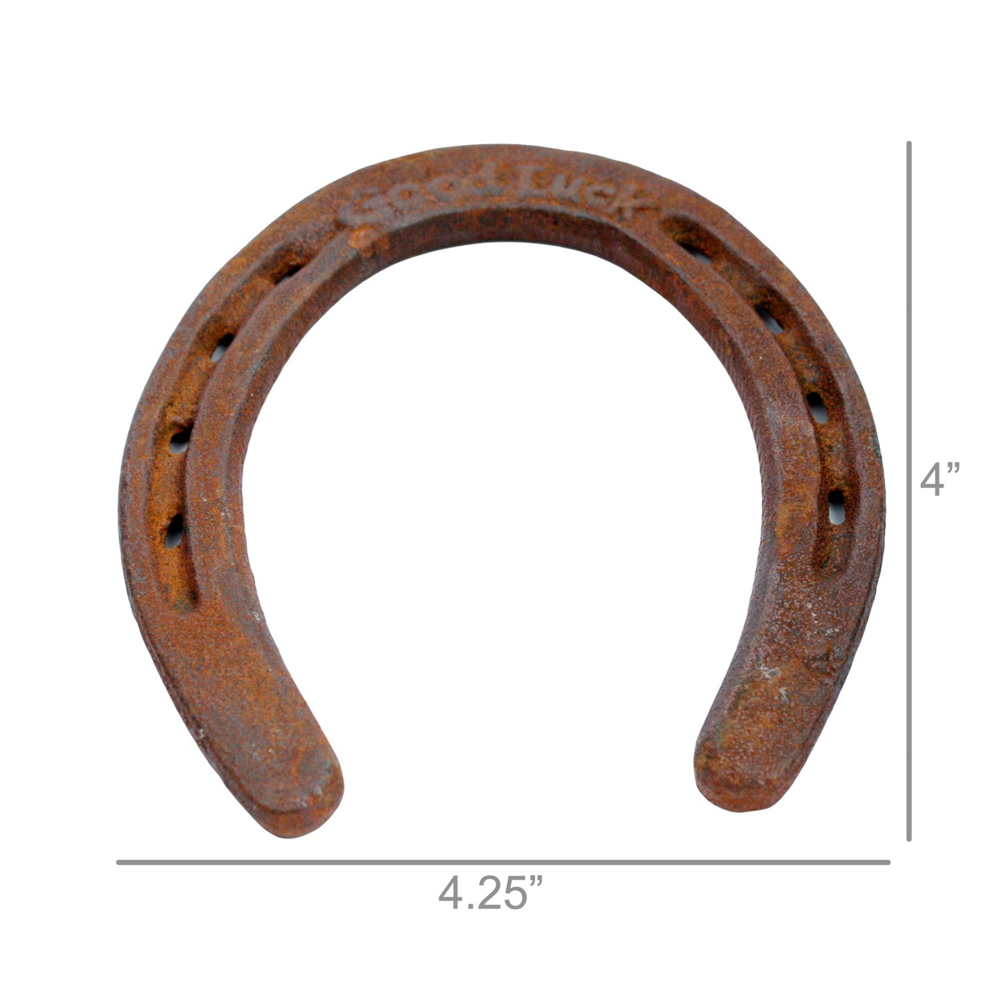 HomArt Good Luck Horse Shoe Cast Iron - Decorative Lucky Charm Decor