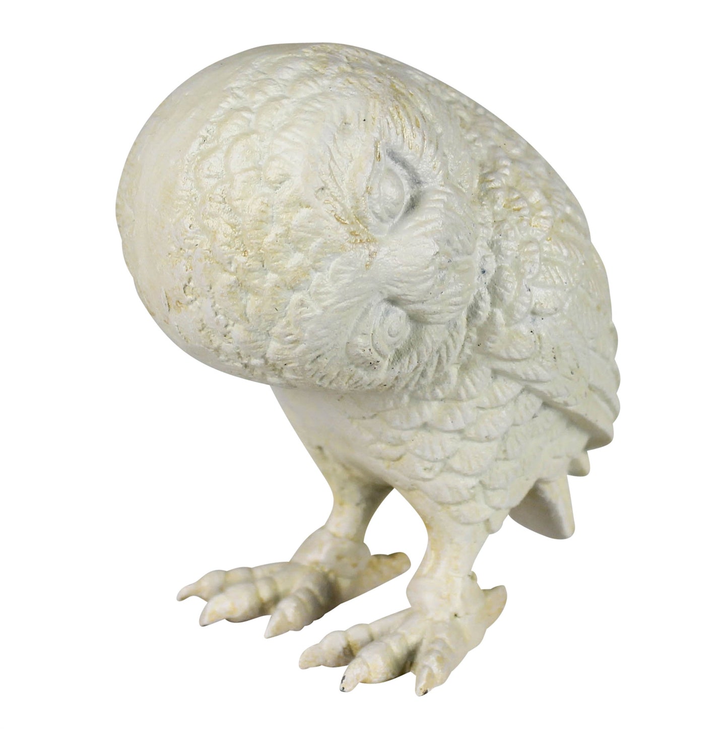 HomArt Owl Cast Iron Garden Statue - Decorative Outdoor Home Decor