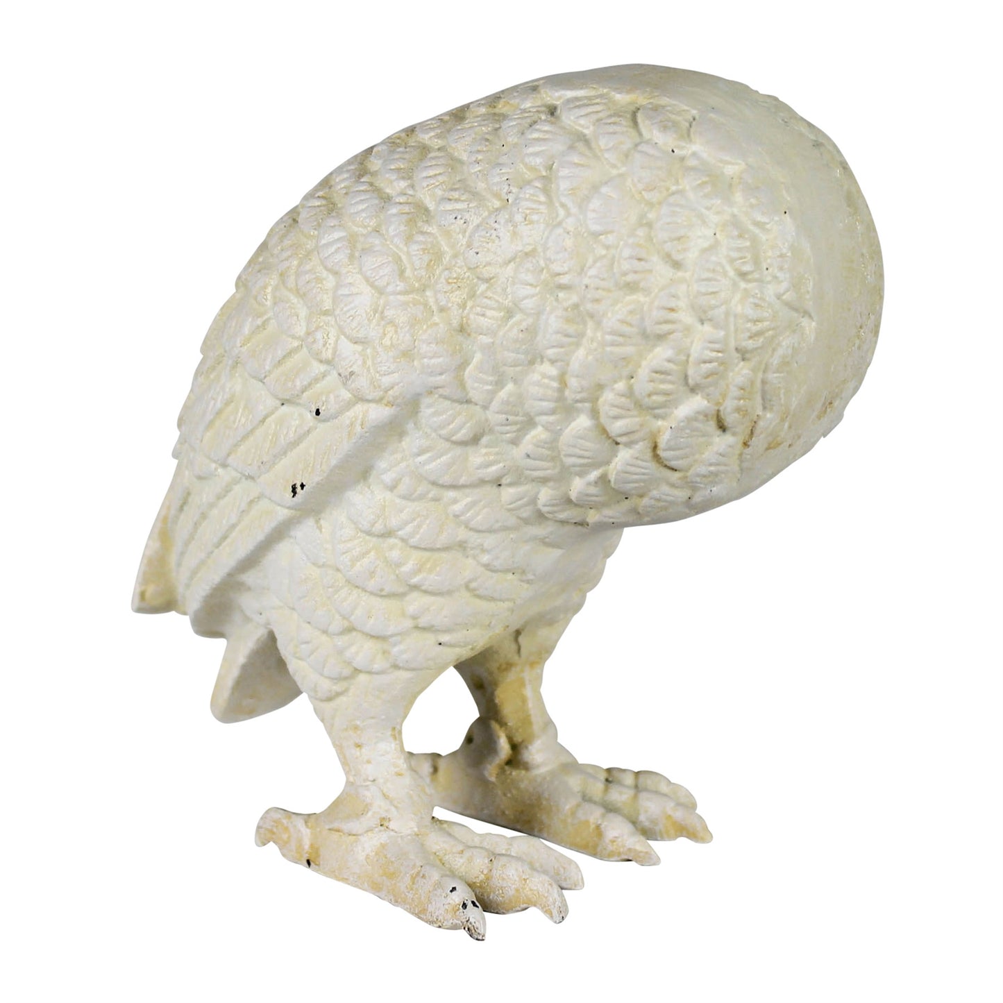 HomArt Owl Cast Iron Garden Statue - Decorative Outdoor Home Decor