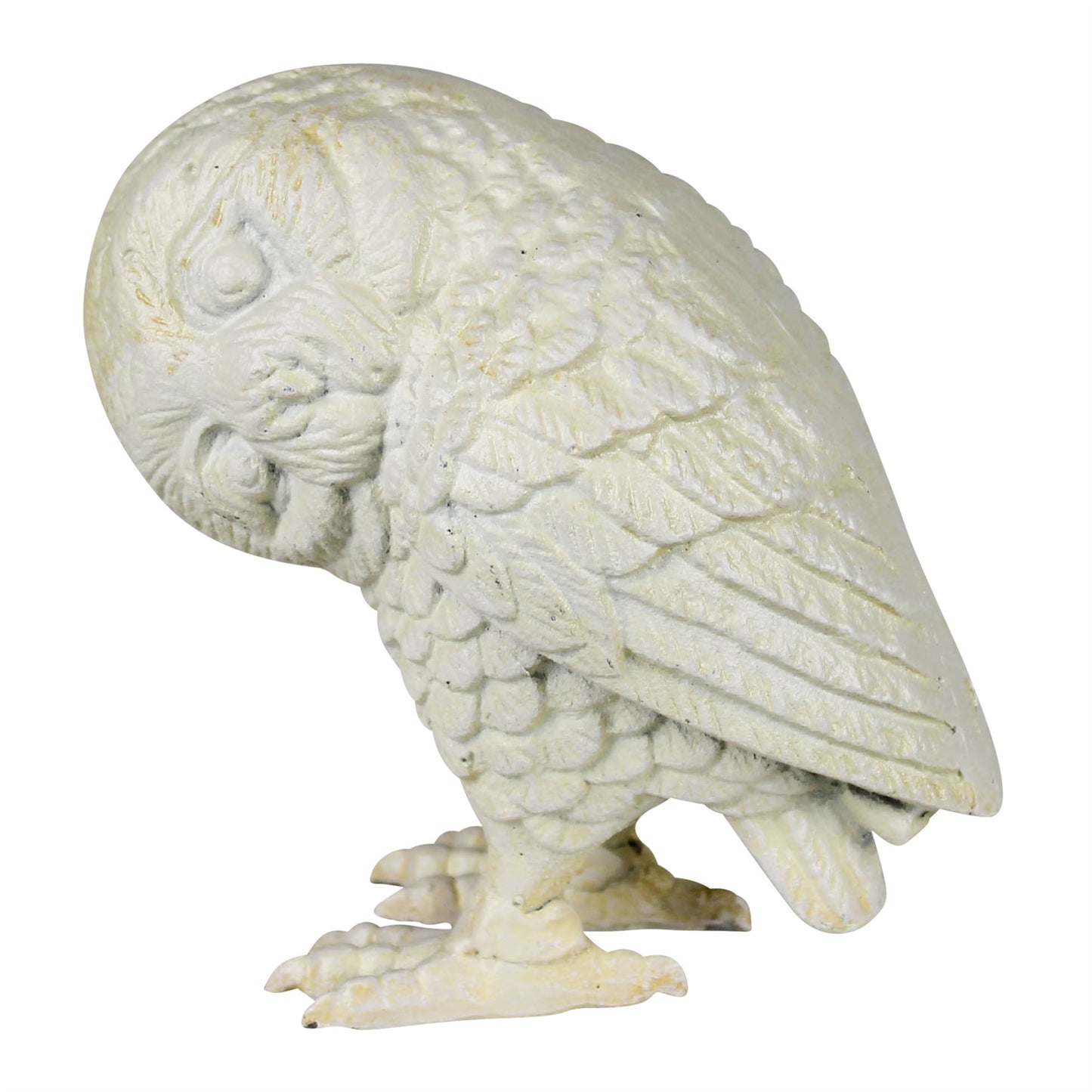 HomArt Owl Cast Iron Garden Statue - Decorative Outdoor Home Decor