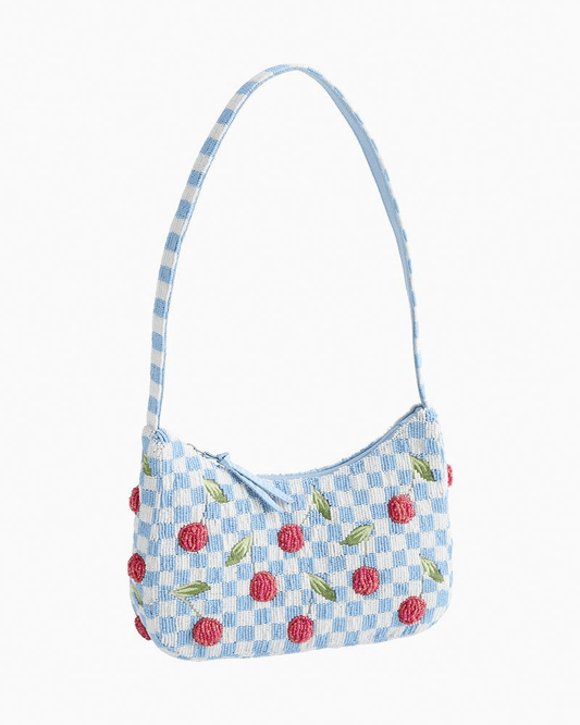 Mini Roxbury Crescent Shoulder Bag in Cherry Picking