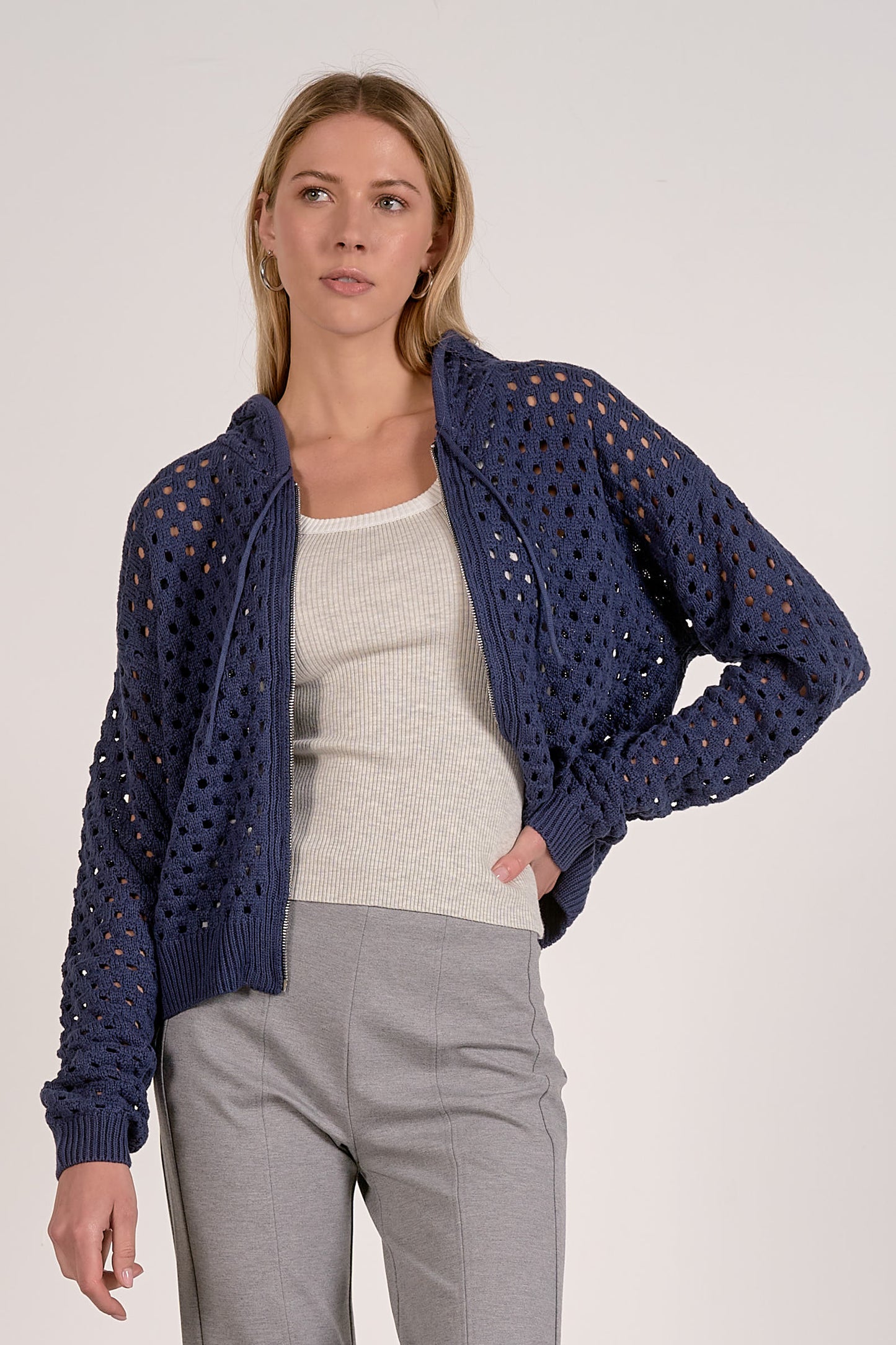 Full Zip Elan Cardigan Favorite Sweater