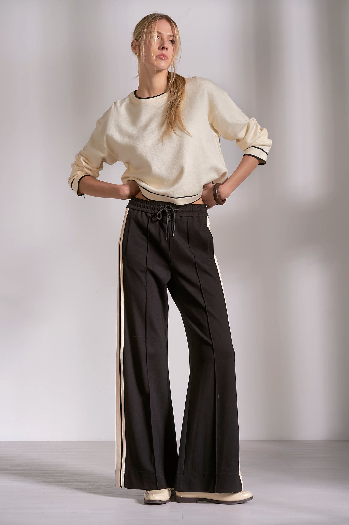 Pleated Track Pants