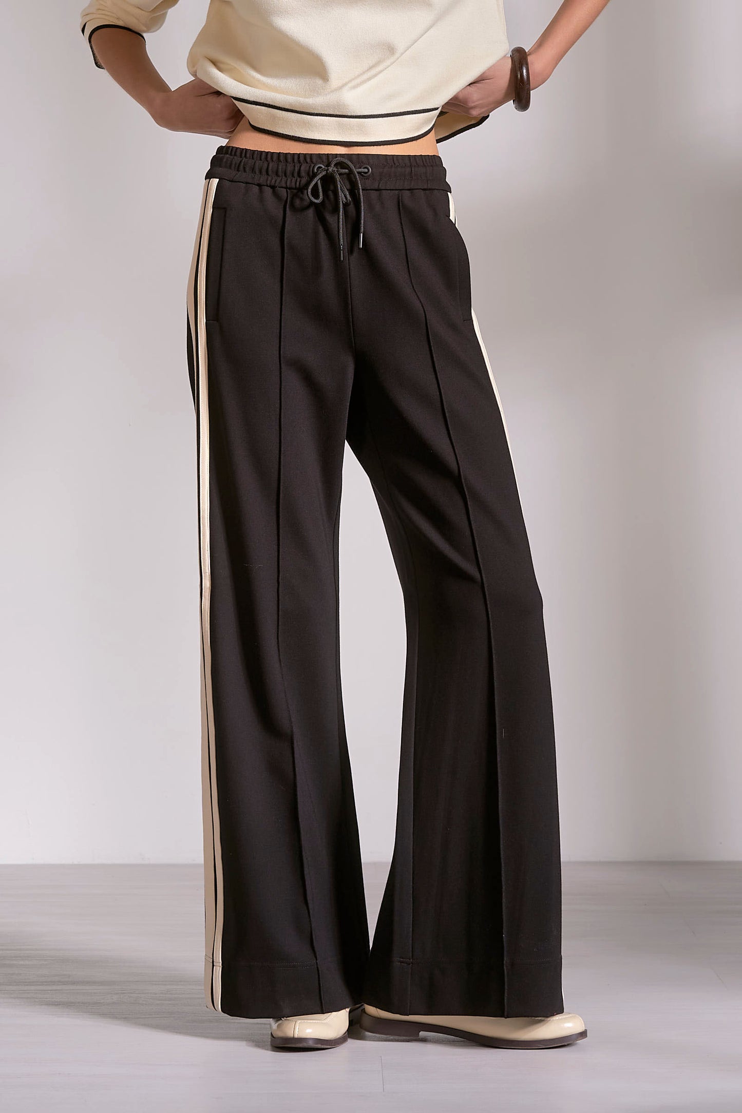 Pleated Track Pants