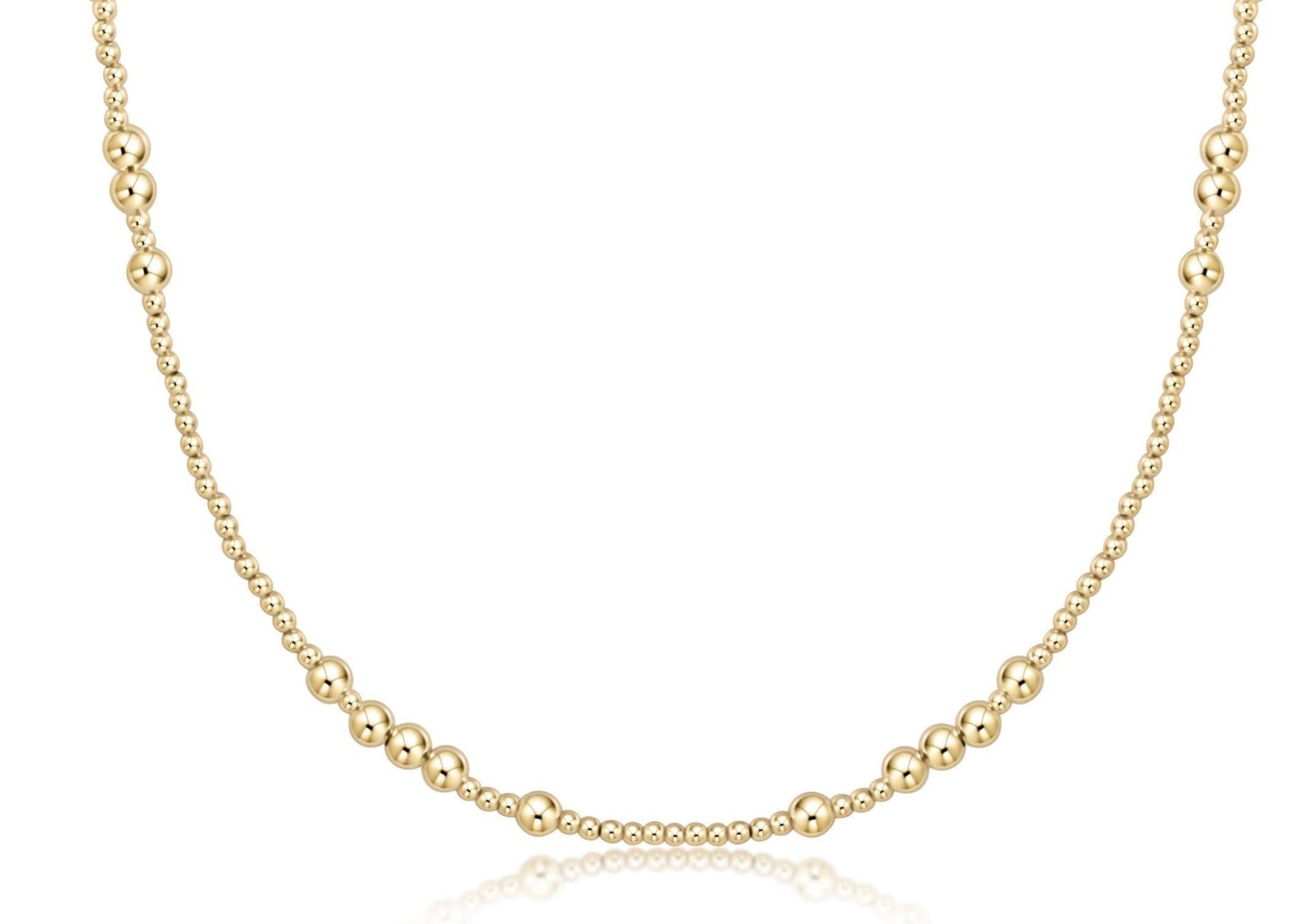 choker beaded - hope unwritten gold 4mm