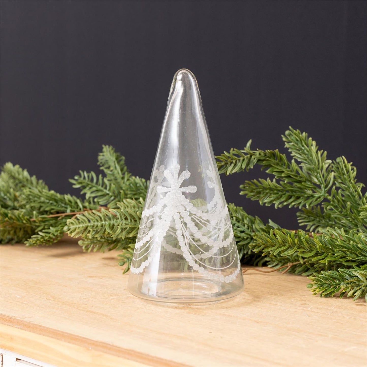 Audrey's - Clear Etched Glass Tree, Lg