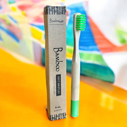 Bamboo Kids Toothbrush | Green |