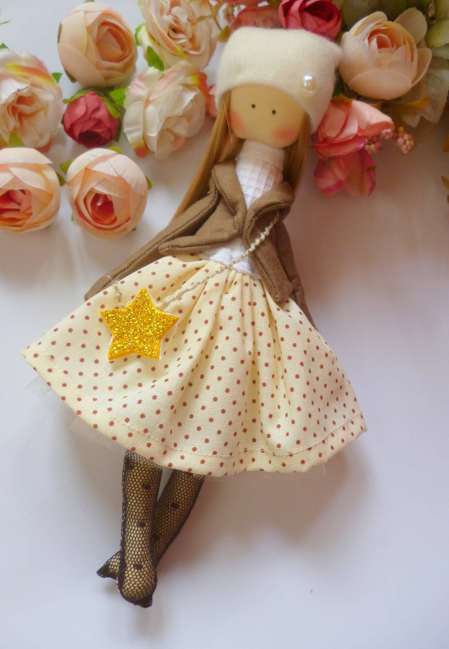 Handmade Keepsake Doll with Stitched Clothing – Heirloom Gift from Ukraine cloth doll, Fabric Doll, Textile doll, art doll