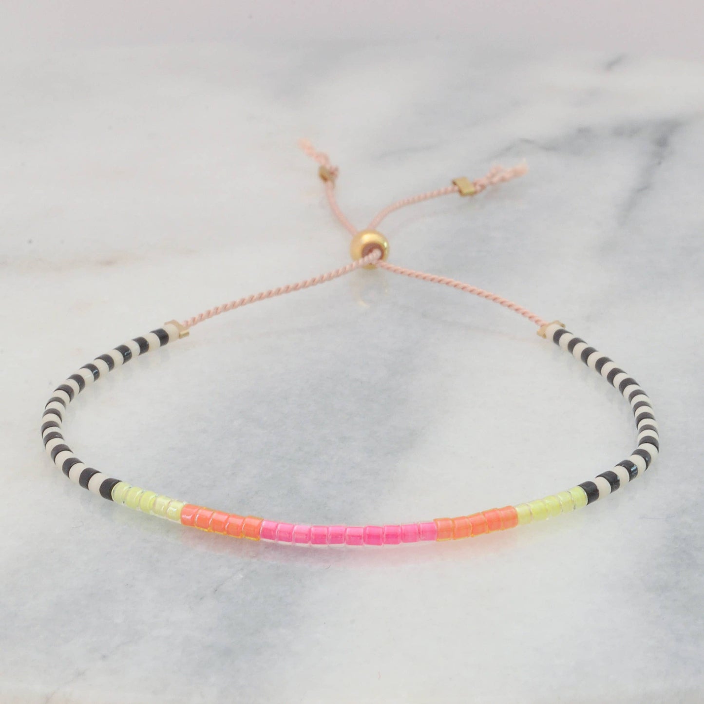 Adjustable Seed Bead String Bracelets