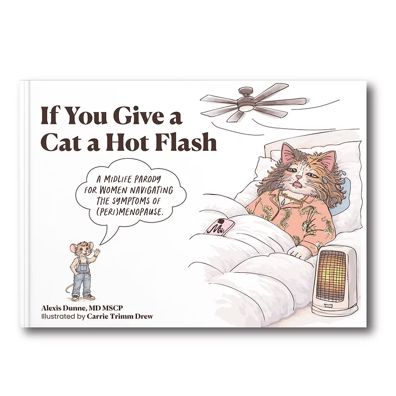 Menopawsy - If You Give a Cat a Hot Flash Book and Sticker Pack