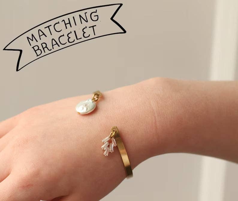 Art Deco Crystal Pearl Earrings