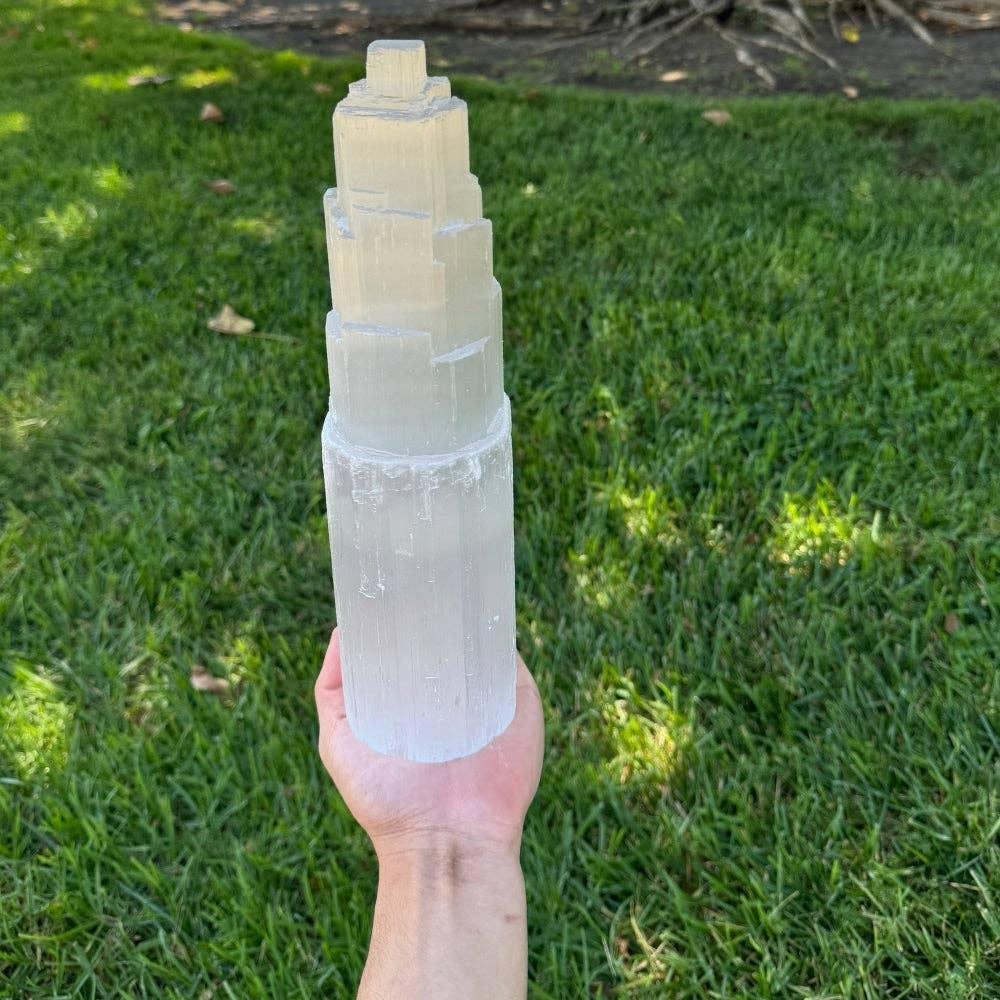 Selenite - Lamp, Large