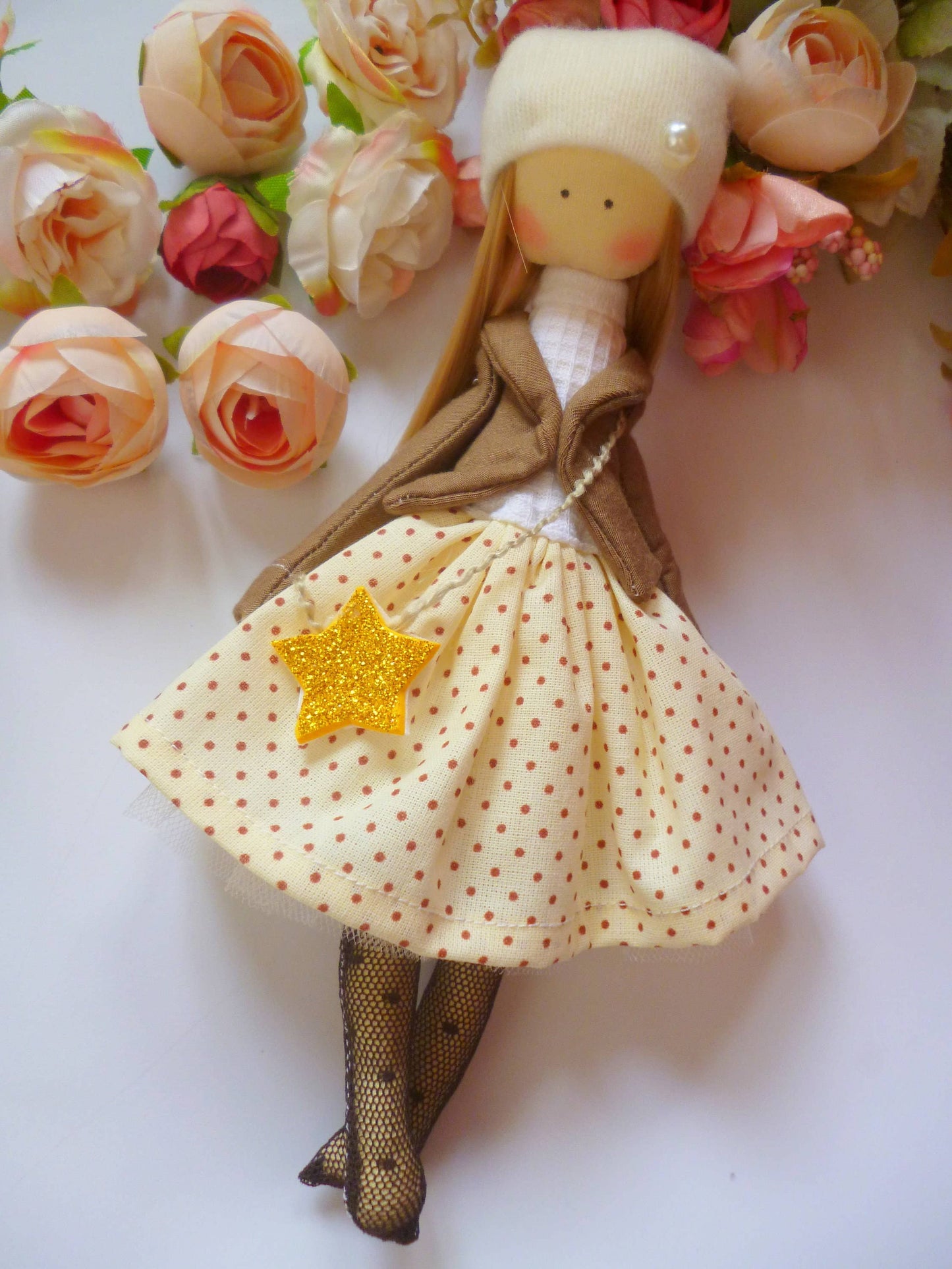 Handmade Keepsake Doll with Stitched Clothing – Heirloom Gift from Ukraine cloth doll, Fabric Doll, Textile doll, art doll