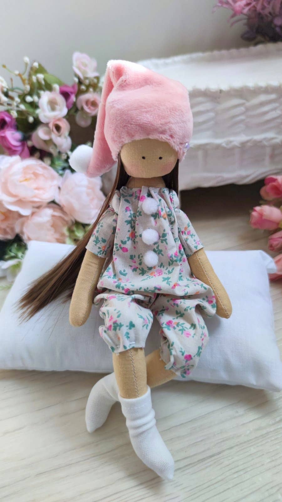 Handmade Doll, Fabric Doll, Textile Doll