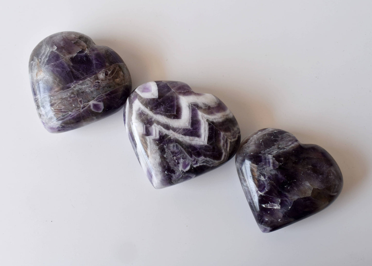 2inch Amethyst Hearts | Puffy Large Crystal Hearts