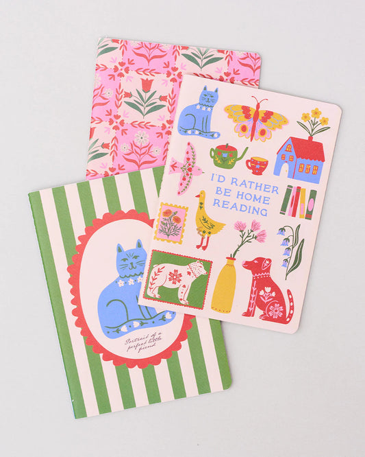 Hold that Thought- I'd Rather Be Home Reading Notebook Set