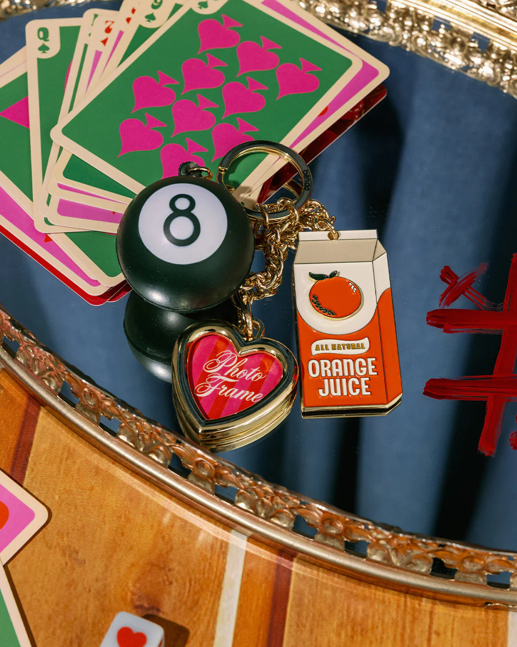 Ban.do Fidget Keychain Orange Juice | Colorful Desk Toy Accessory