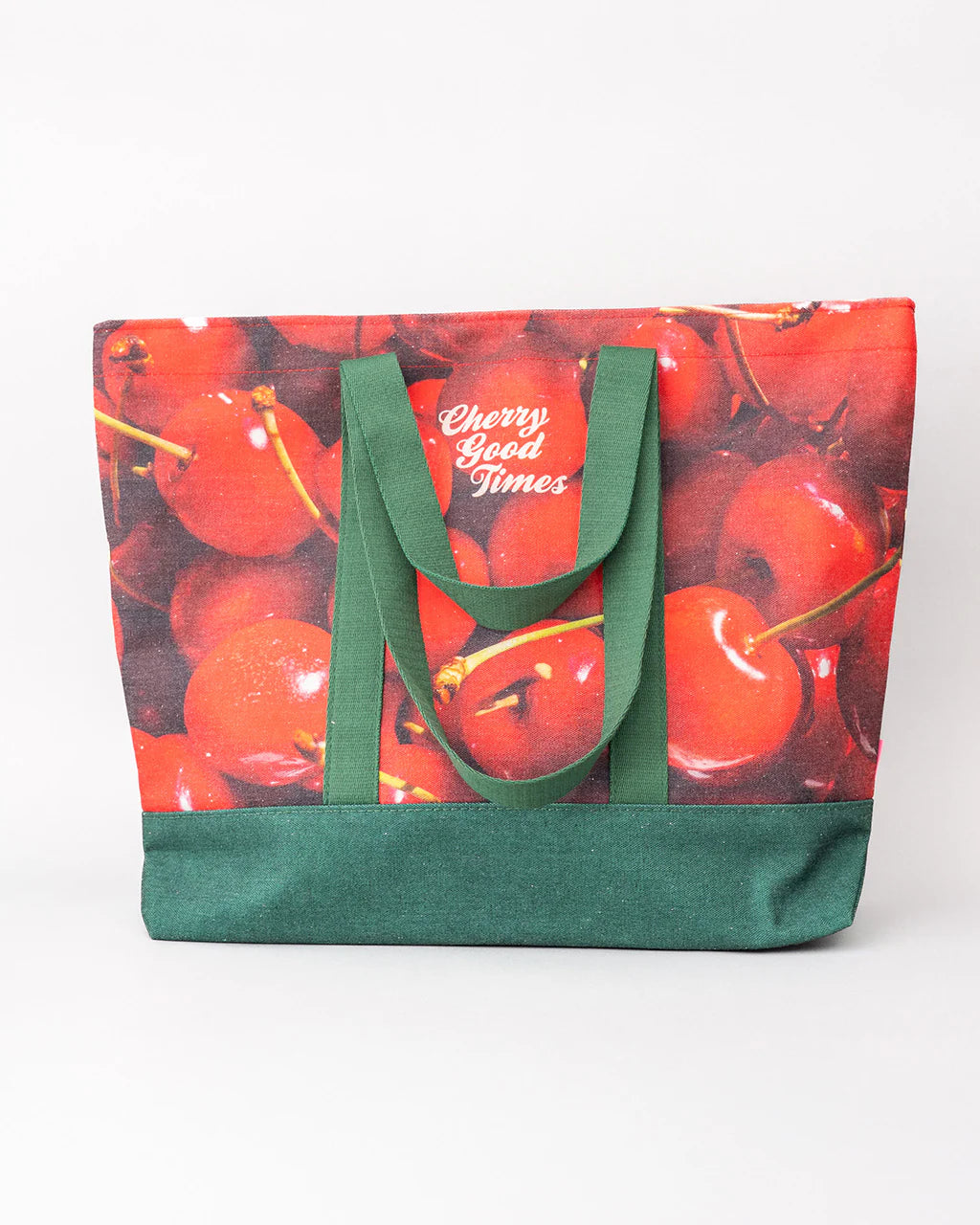 Cherries Print Large Tote Bag | Canvas Bags by ban.do