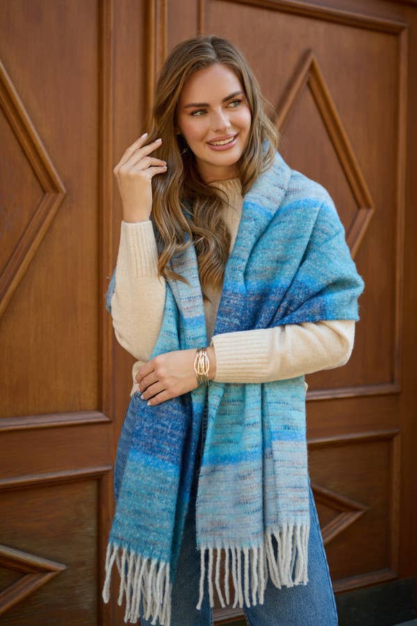 Cozy Oversized Fringe Scarf