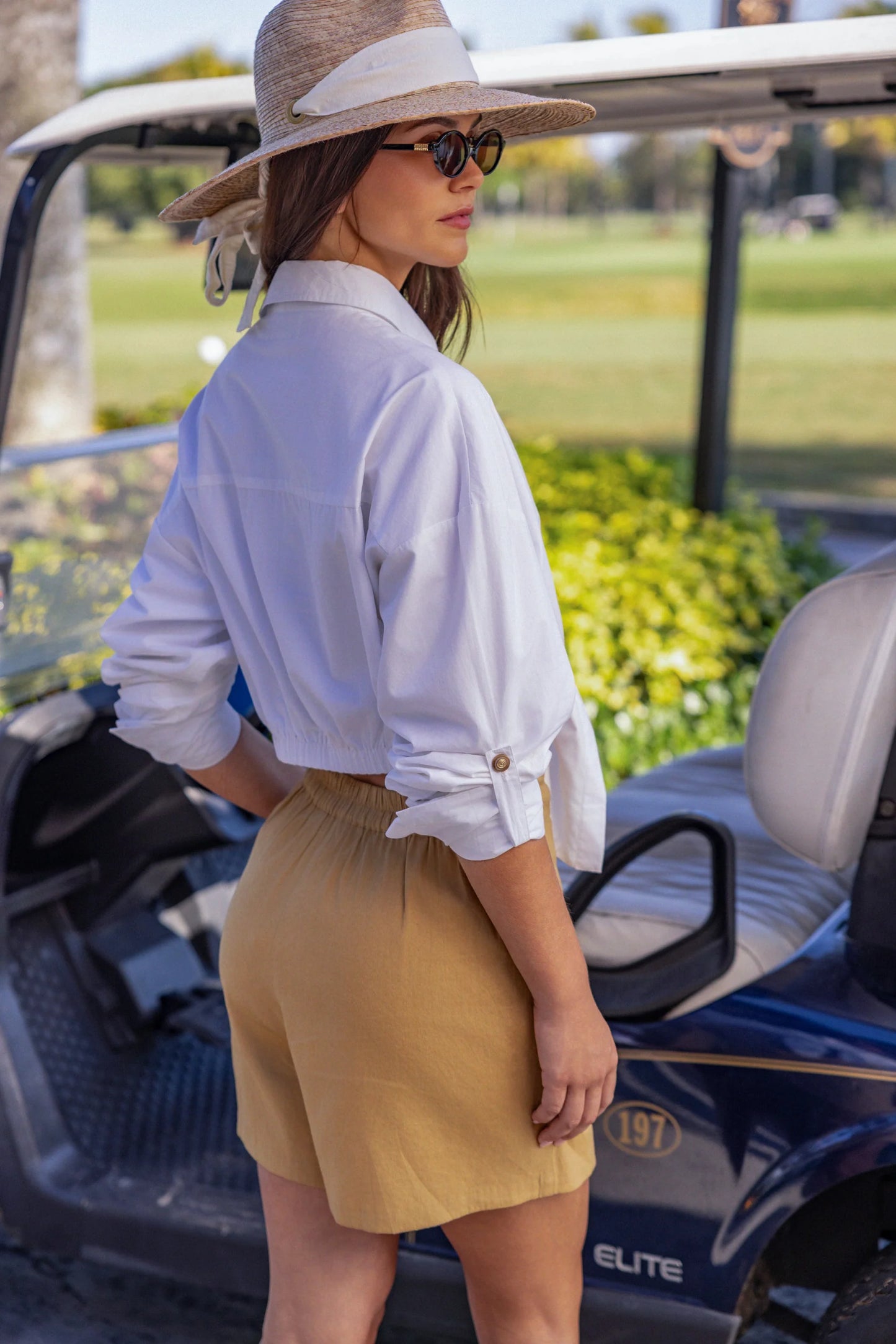 Augusta Top || White || Ivy Coast
