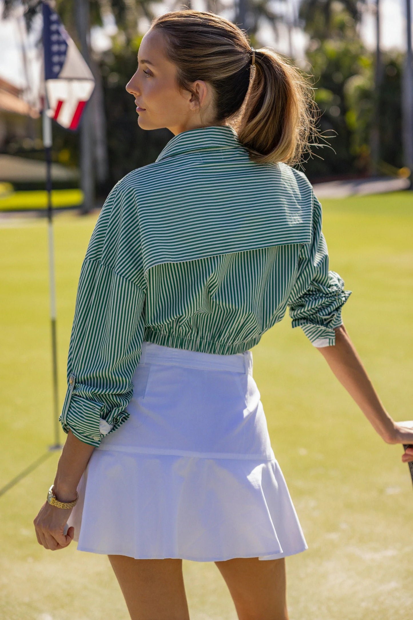 Augusta Top || Master's Stripe || Ivy Coast