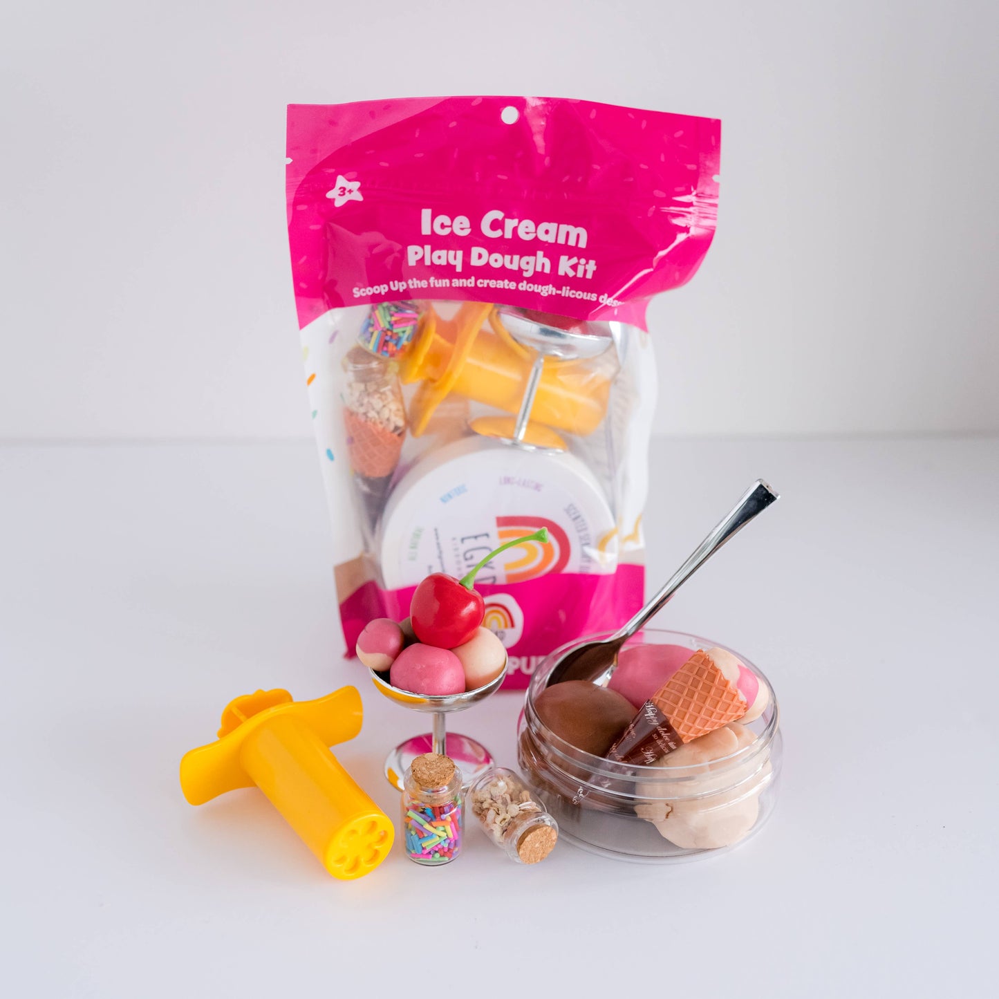 Ice Cream (Neapolitan) KidDough Play Kit