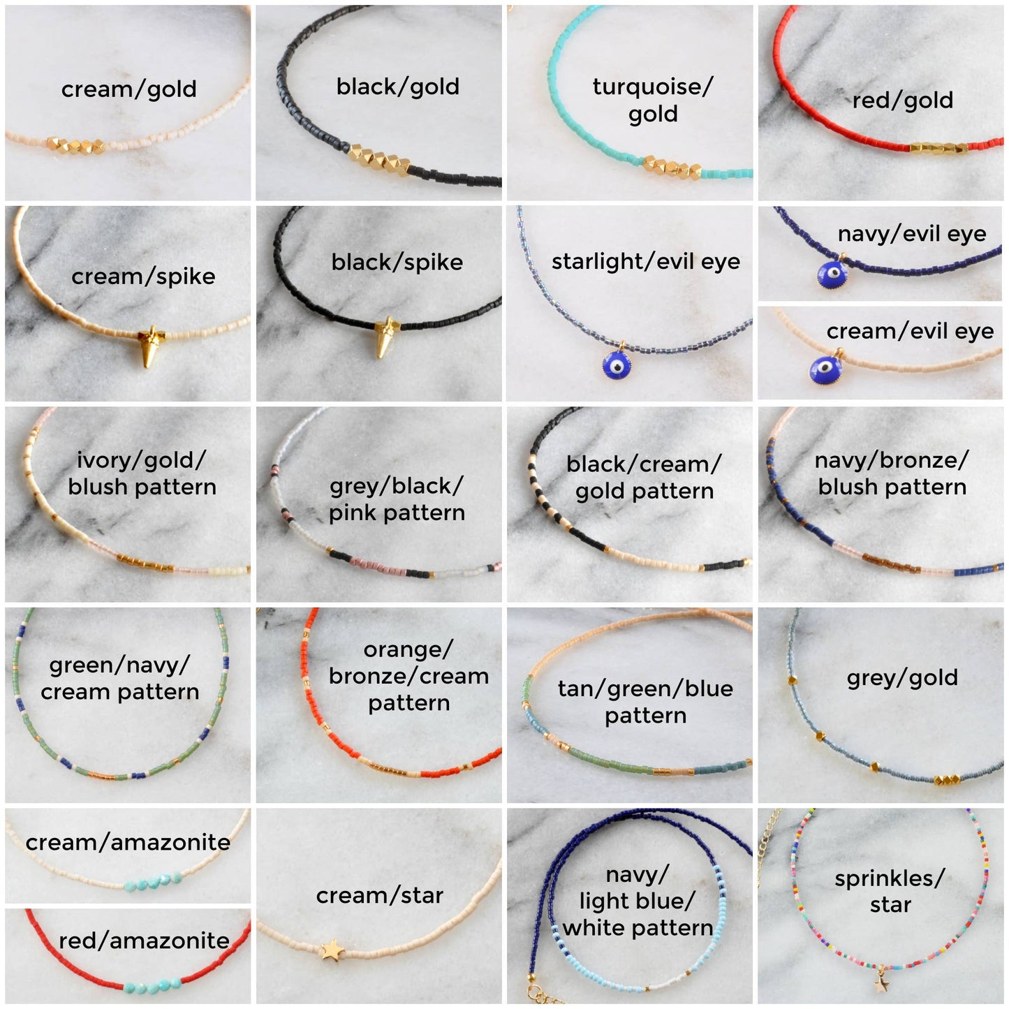 Beaded Choker Necklaces