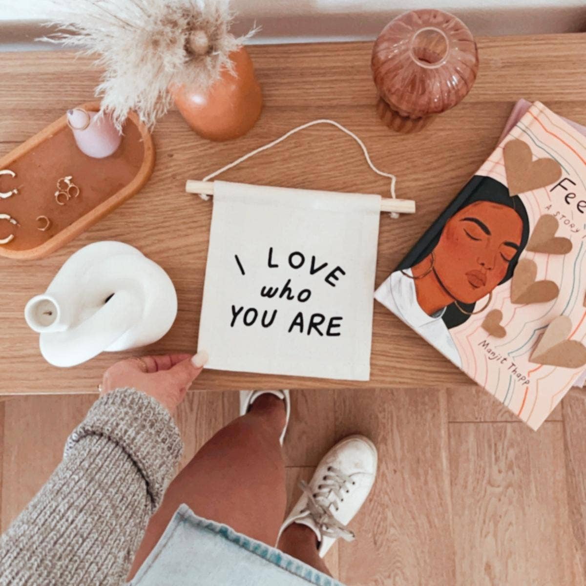 I Love Who You Are Canvas Hang Sign