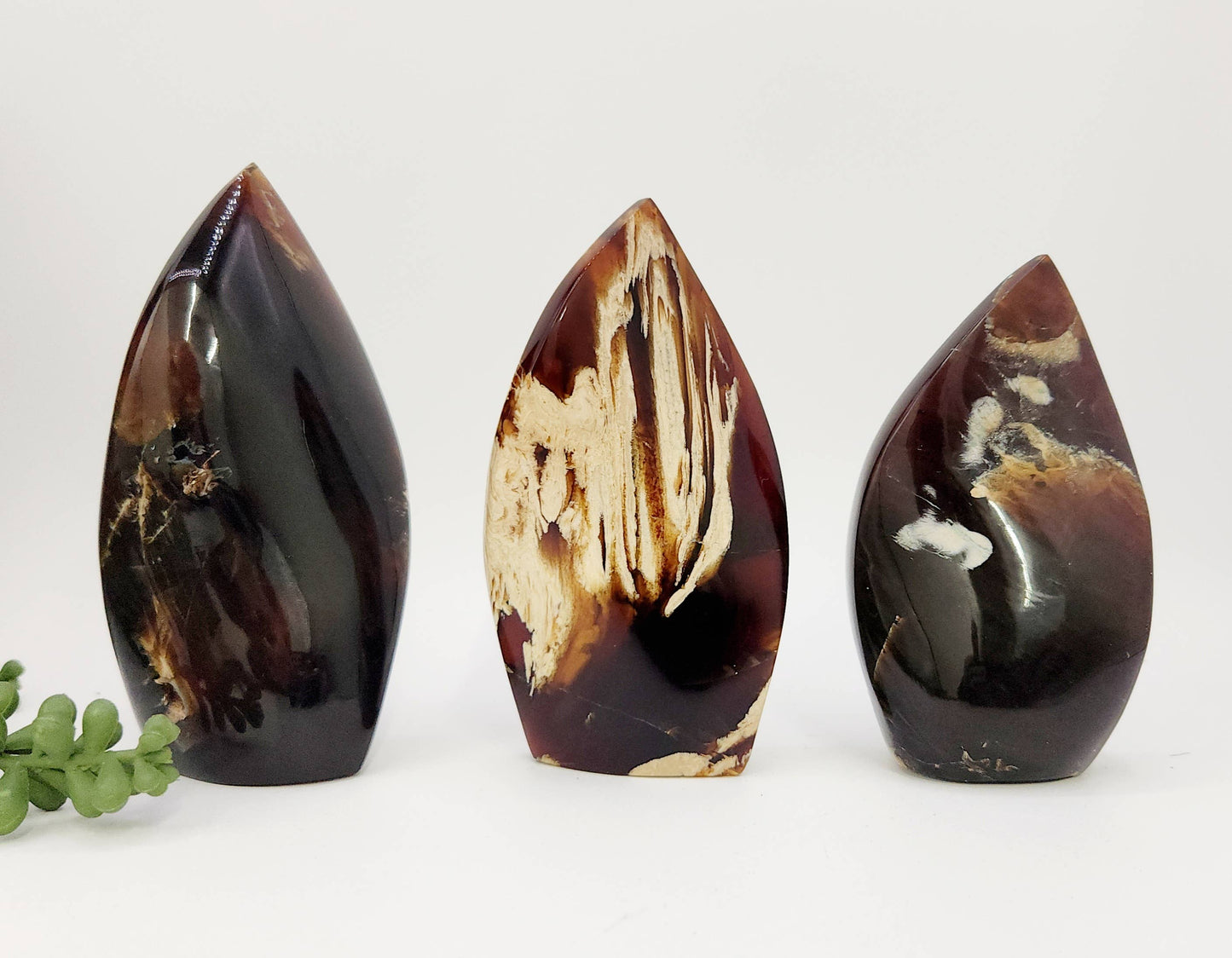 Amber Free Form Flame Shapes Indonesia - Multiple Sizes