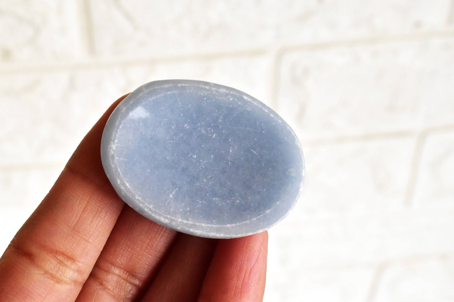 Angelite Worry Stones, Crystals of Healing