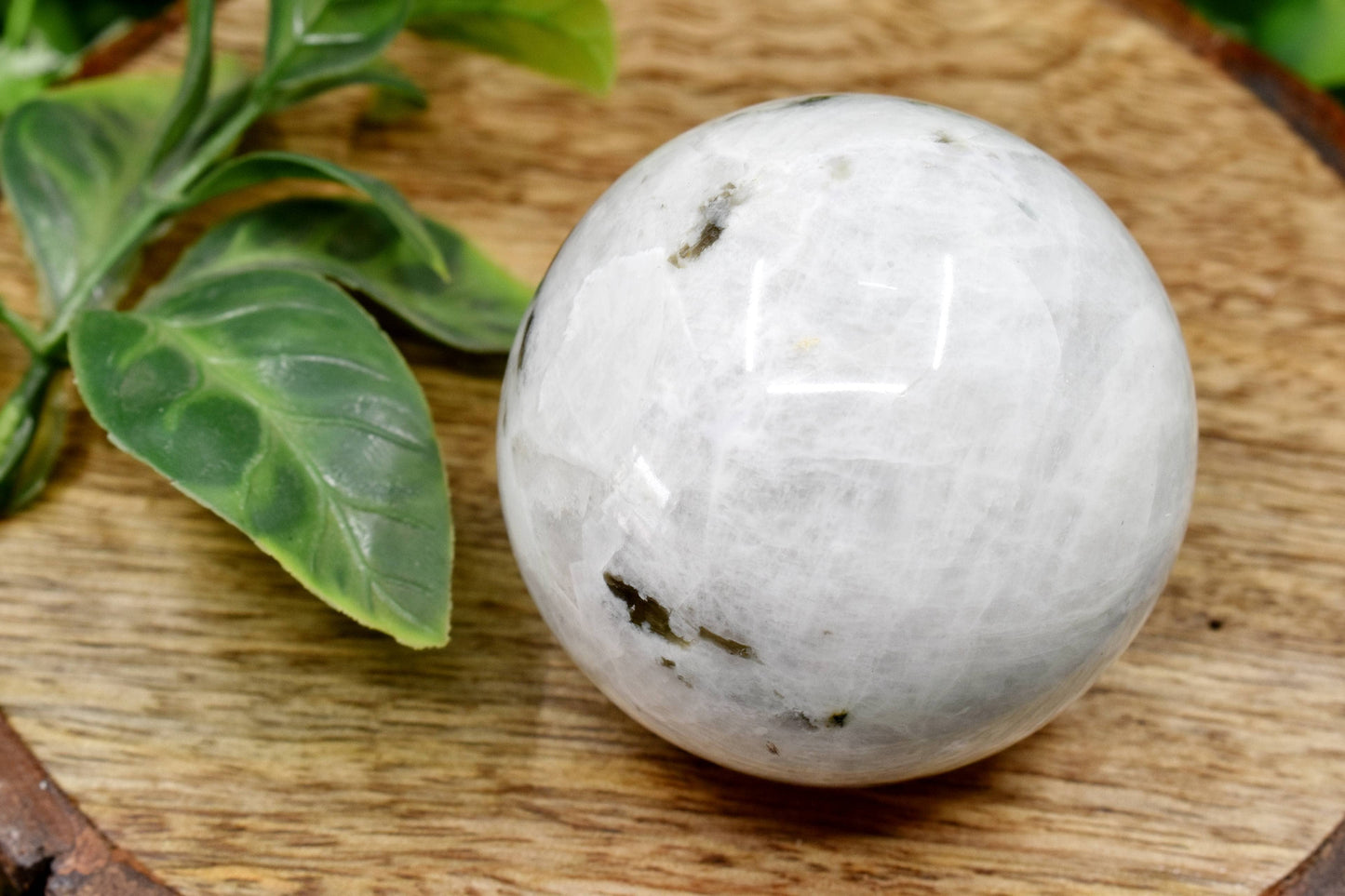 Rainbow Moonstone Crystal Ball – Healing Sphere for Intuition & Energy Work
