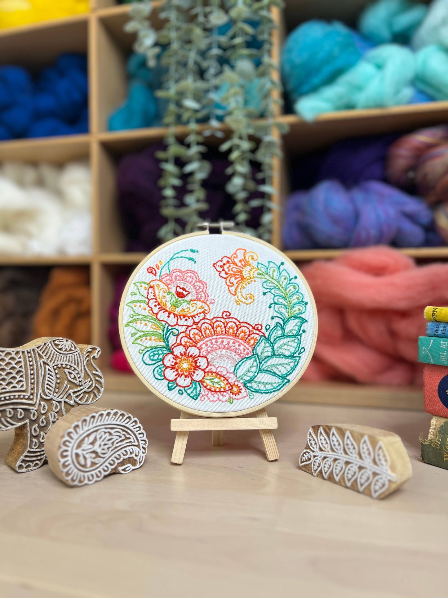 Indian Floral Embroidery Craft Kit